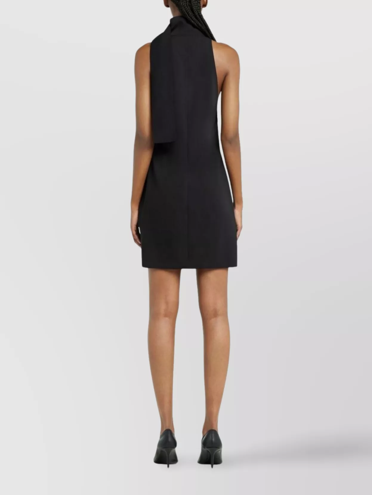 Courrèges Halterneck Bow Detail Mini Dress