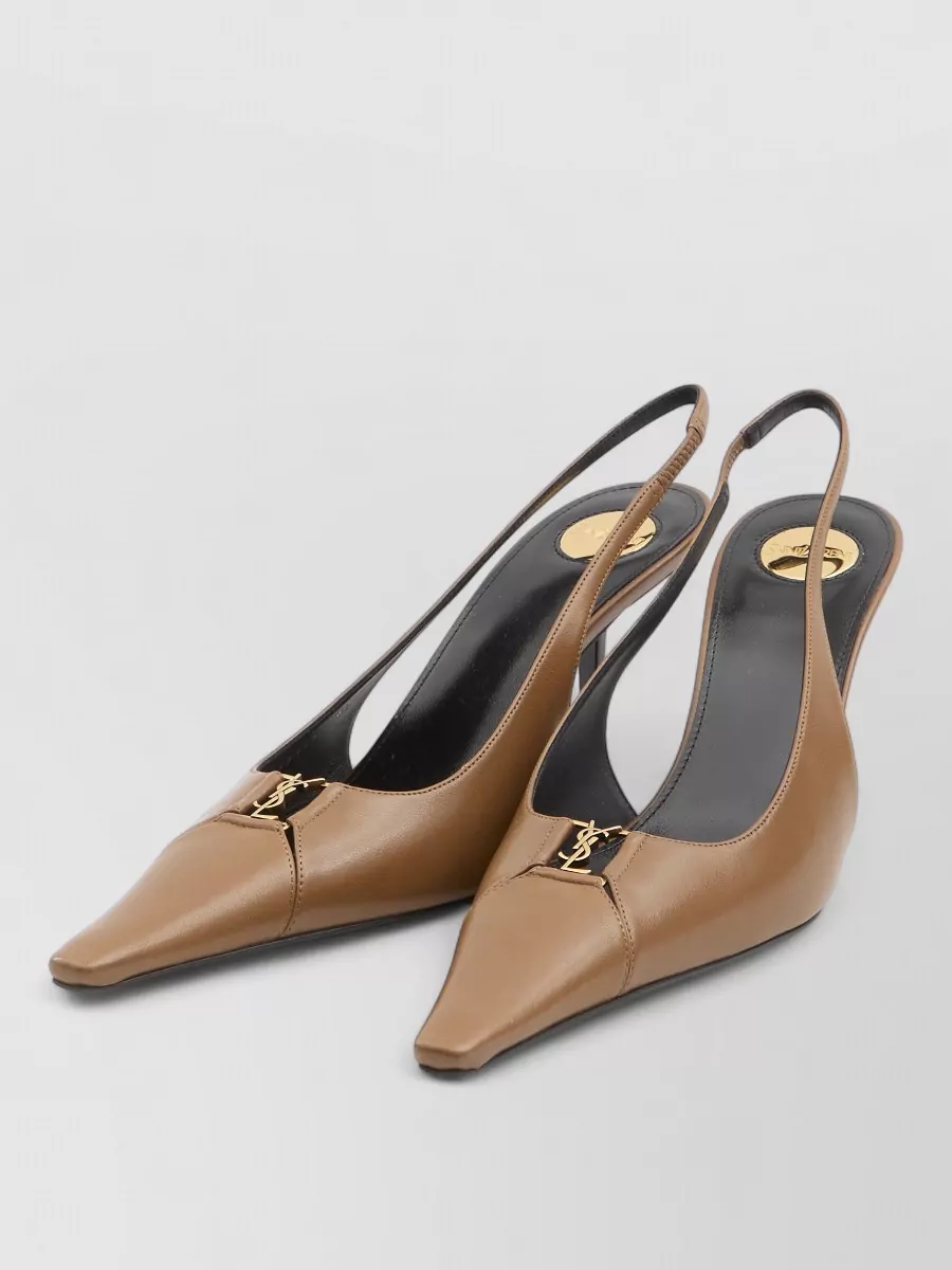 Saint Laurent Leather Cutout Pumps