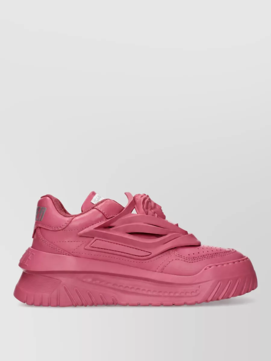 Versace Leather Low-Top Sneakers