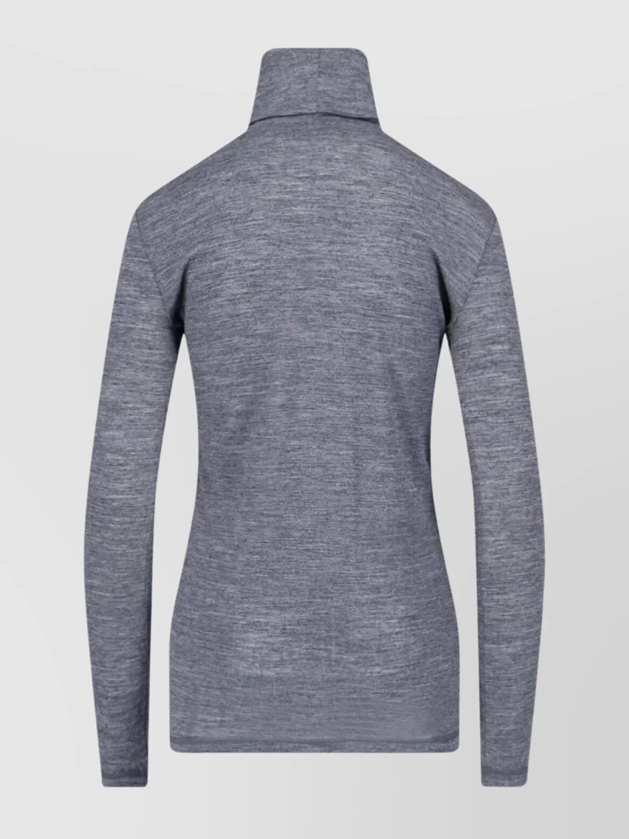 Jil Sander Long Sleeve Top With Funnel Neckline In Gray