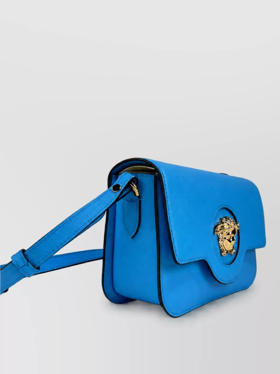 Versace La Medusa Leather Shoulder Bag