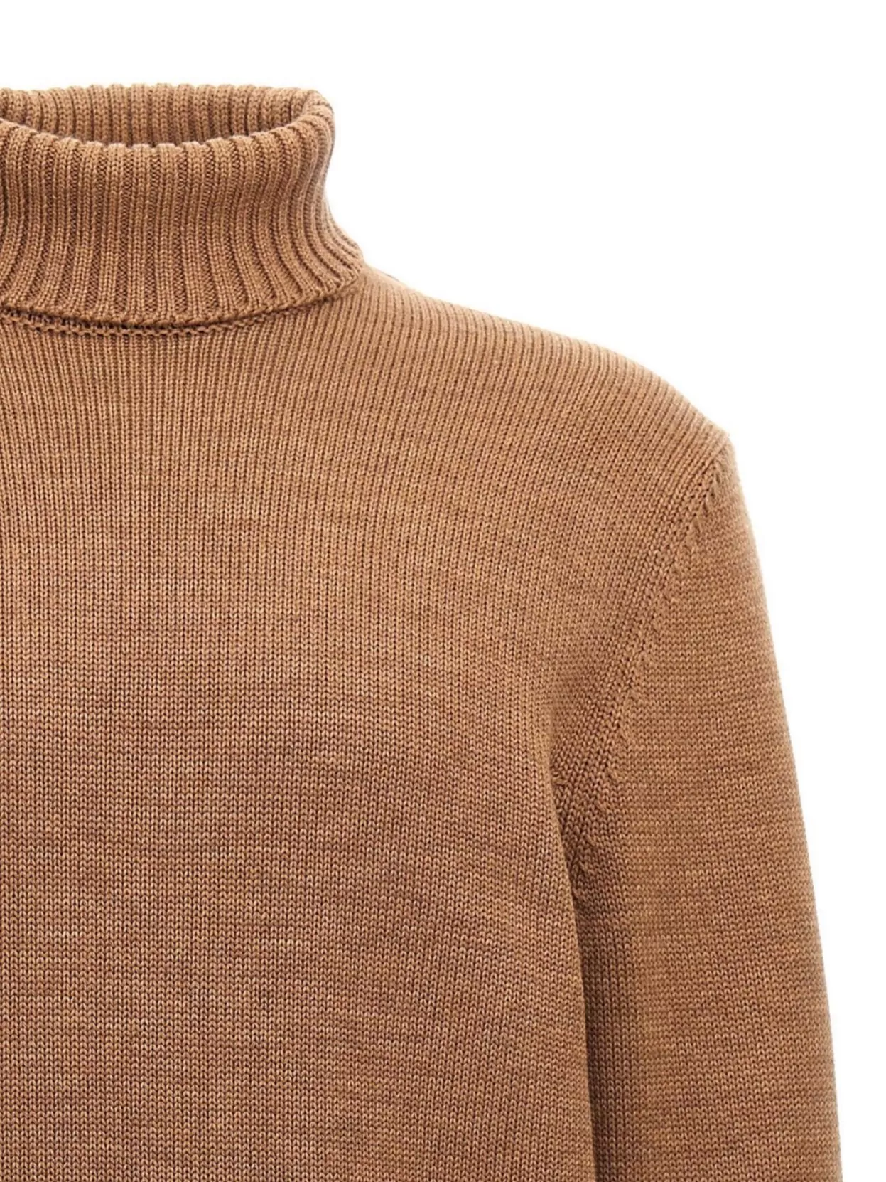 Zanone Ribbed Turtleneck Sweater Long Sleeves