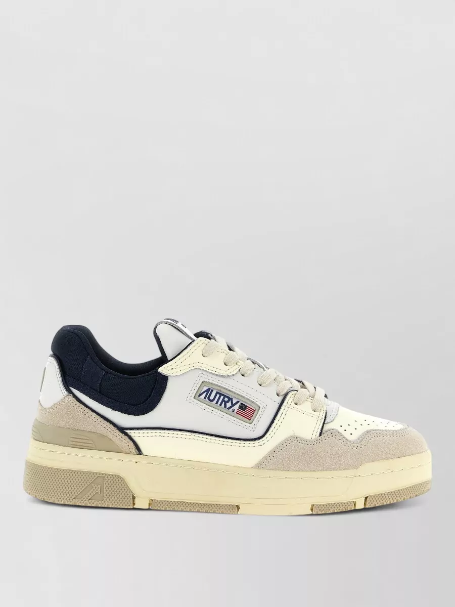 Autry Clc Low Sneakers Perforated Toe Panels Rubber Sole