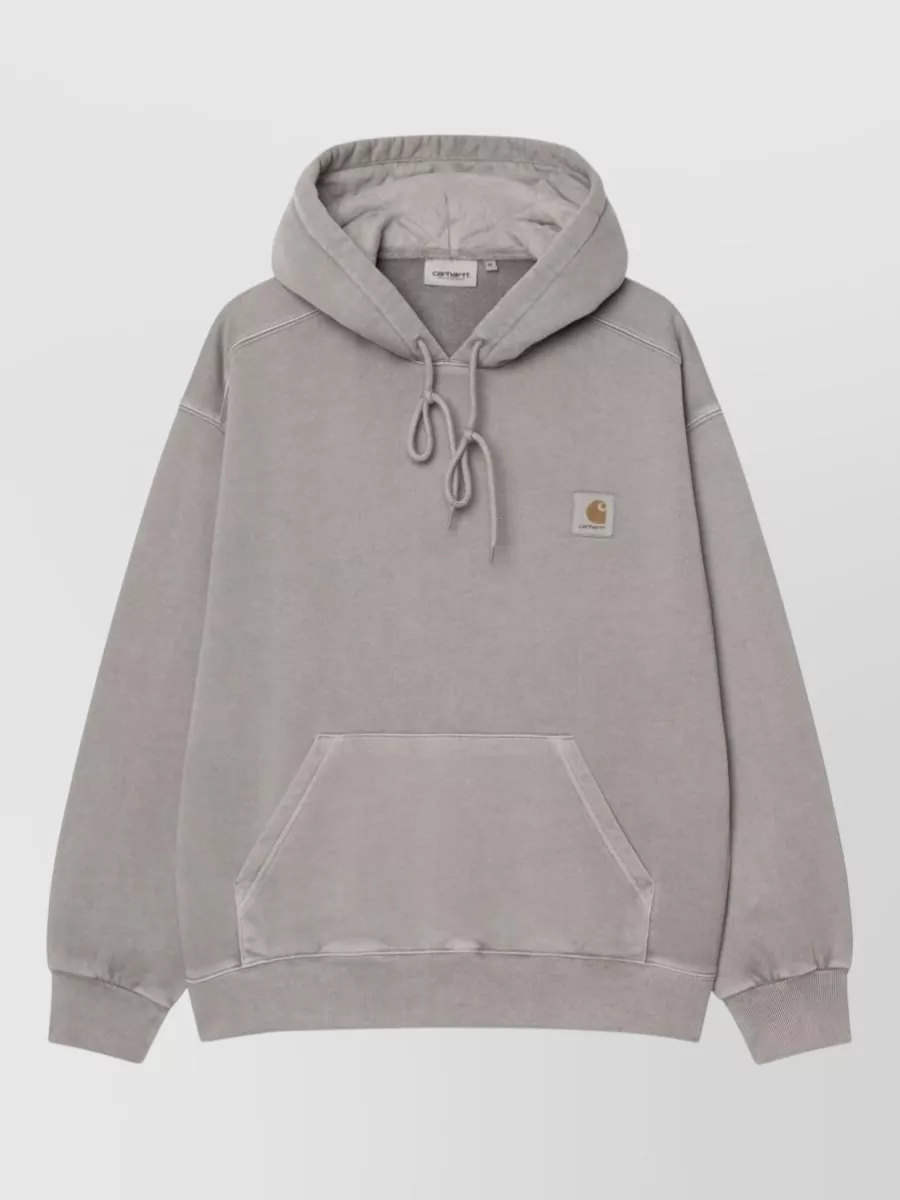 Carhartt Wip Ribbed cotton logo hoodie
