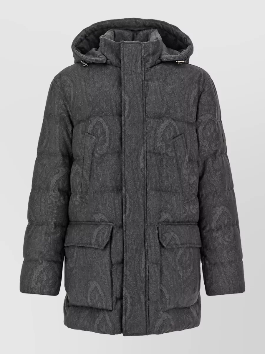 Etro wool padded coat