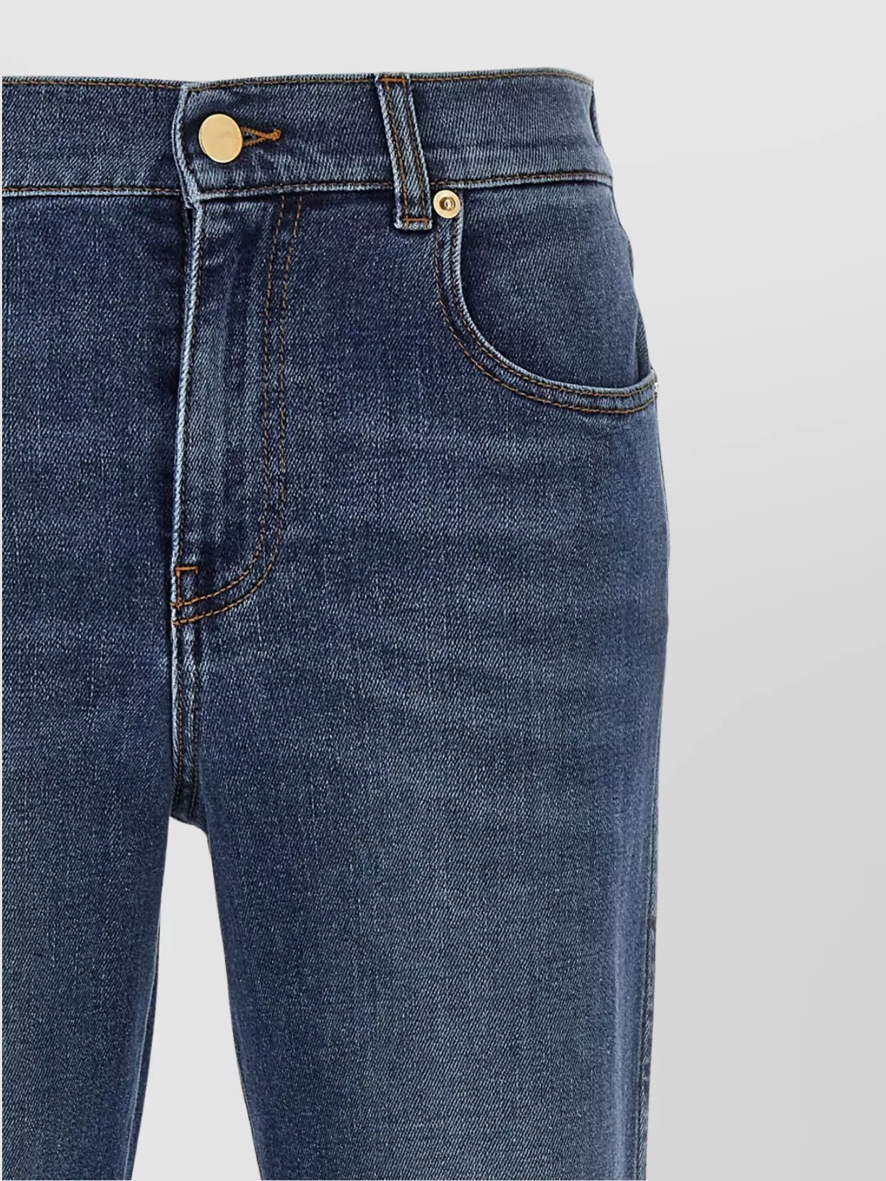 Fabiana Filippi Straight Leg Jeans With Front And Back Pockets