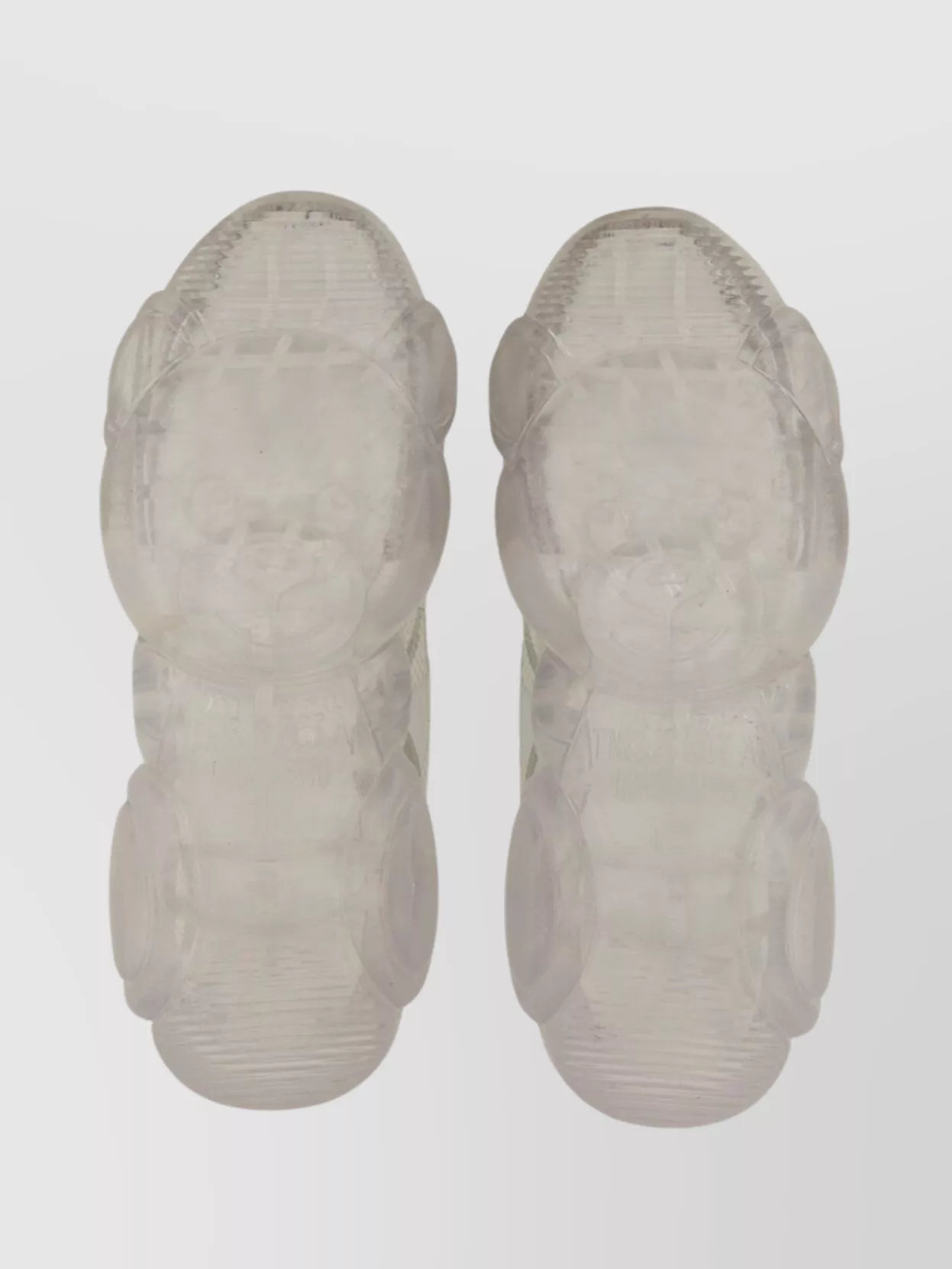 Moschino Mesh Panels Round Toe Rubber Sole Sneaker