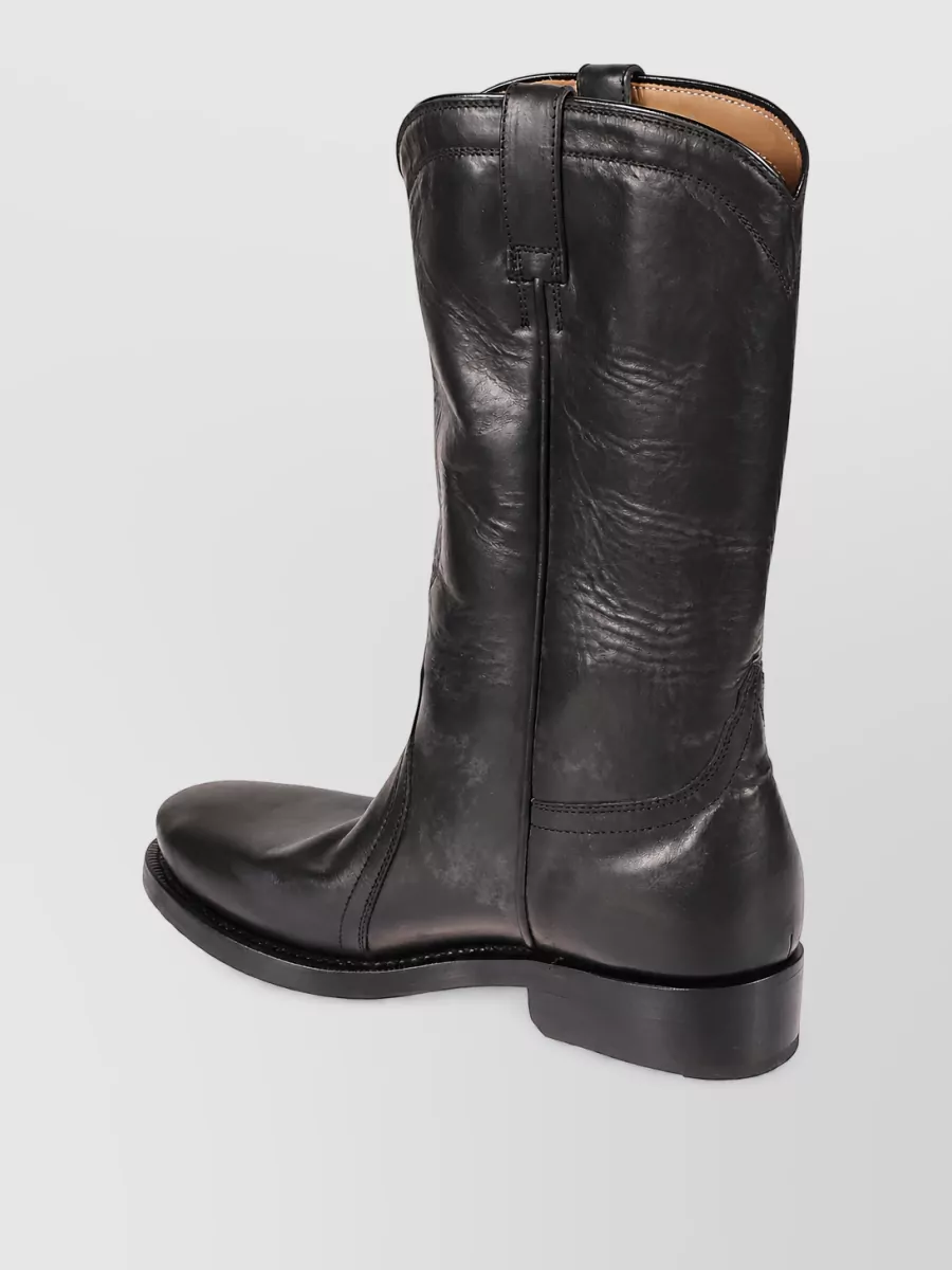 Jil Sander Leather Ankle Boots