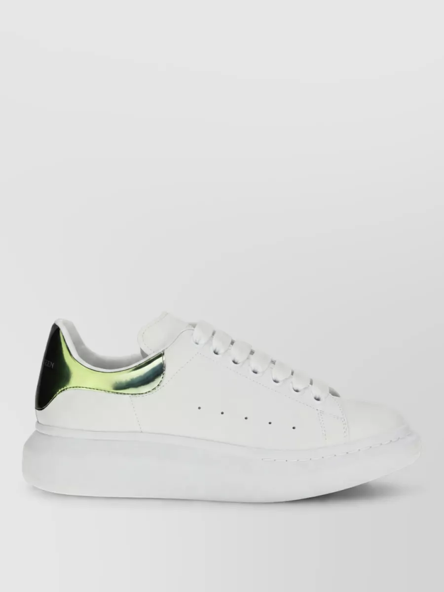 Alexander Mcqueen Leather Platform Sneakers