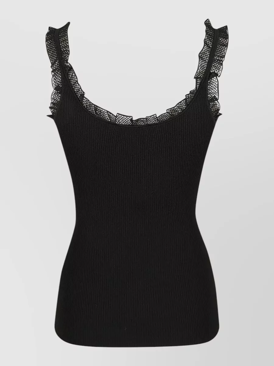 Elisabetta Franchi Ribbed Camisole Top