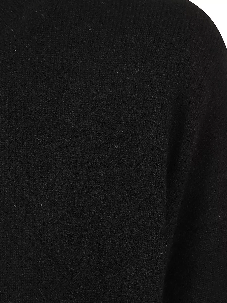 Elisabetta Franchi Wool Cashmere Ribbed Cutout Long-Sleeve Knee-Length Knit Dress