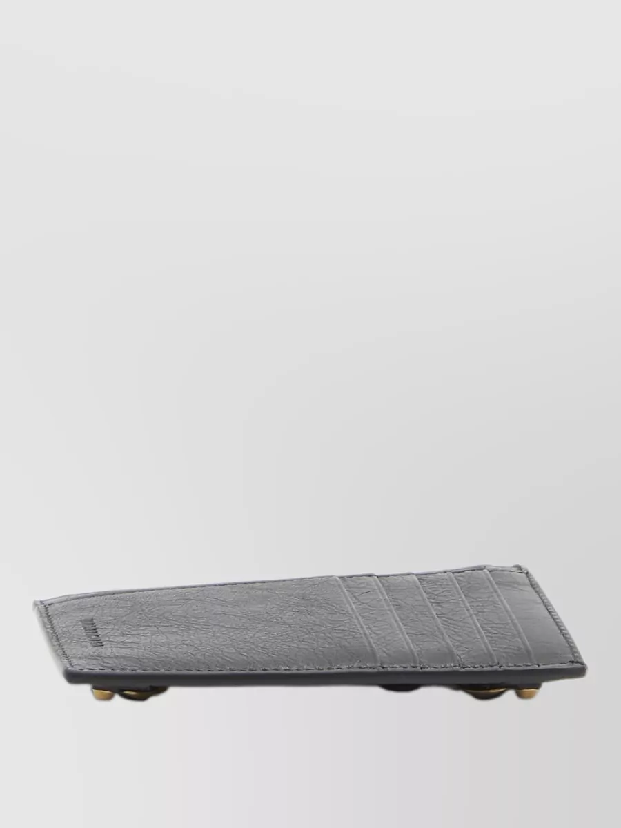 Balenciaga City Lambskin Zip Card Holder