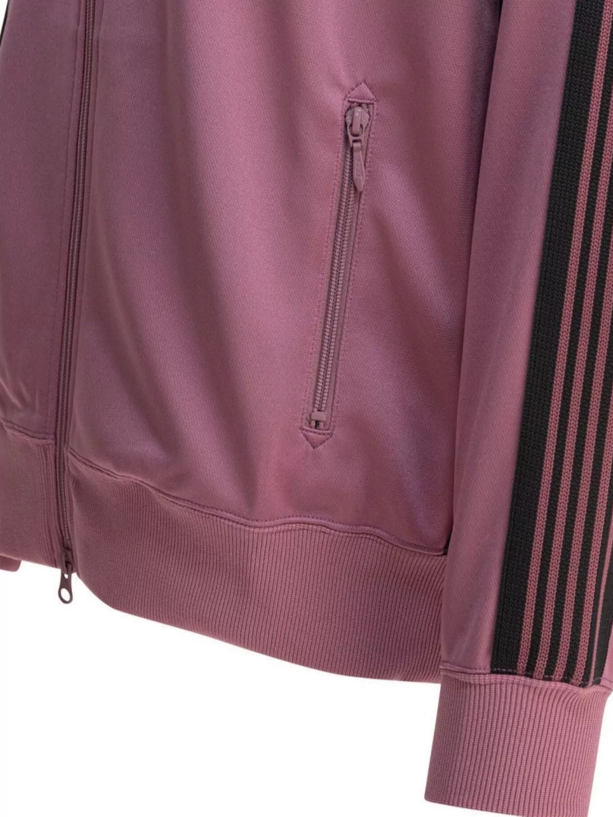 Shop Needles High Collar Striped Sleeves Sweatshirts