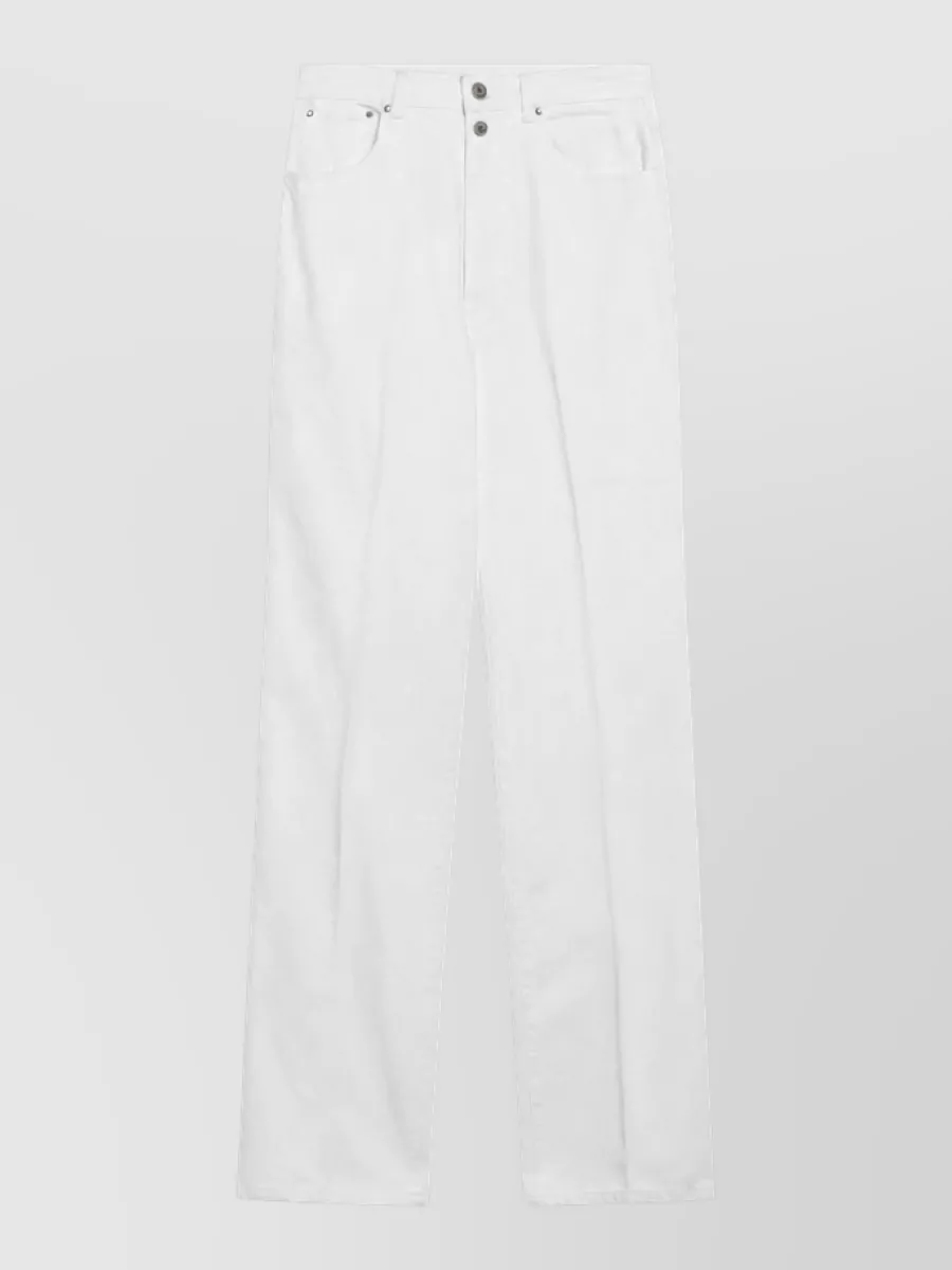 Lemaire high-rise straight-leg denim jeans with belt