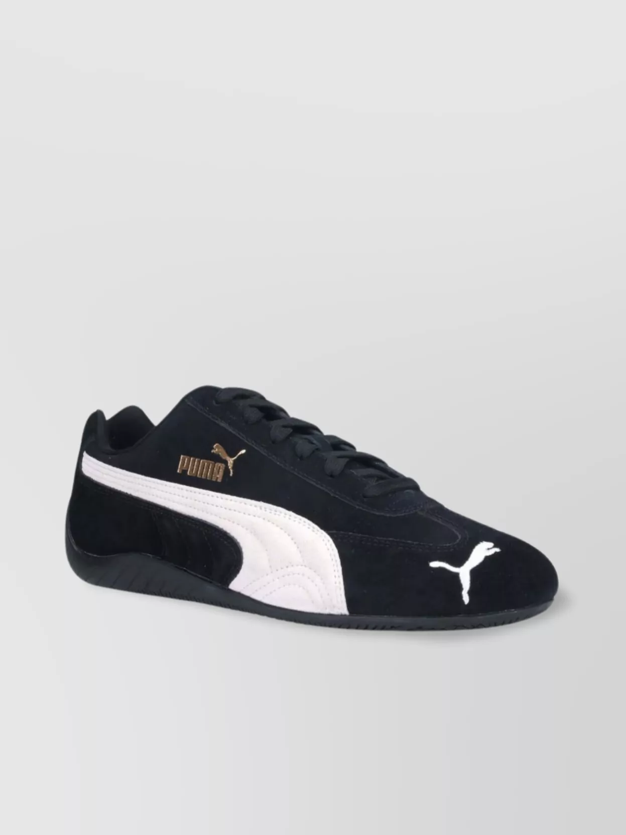 Puma 'speedcat' Black Sneakers With Logo Print On The Side And Logo Lettering On The Side