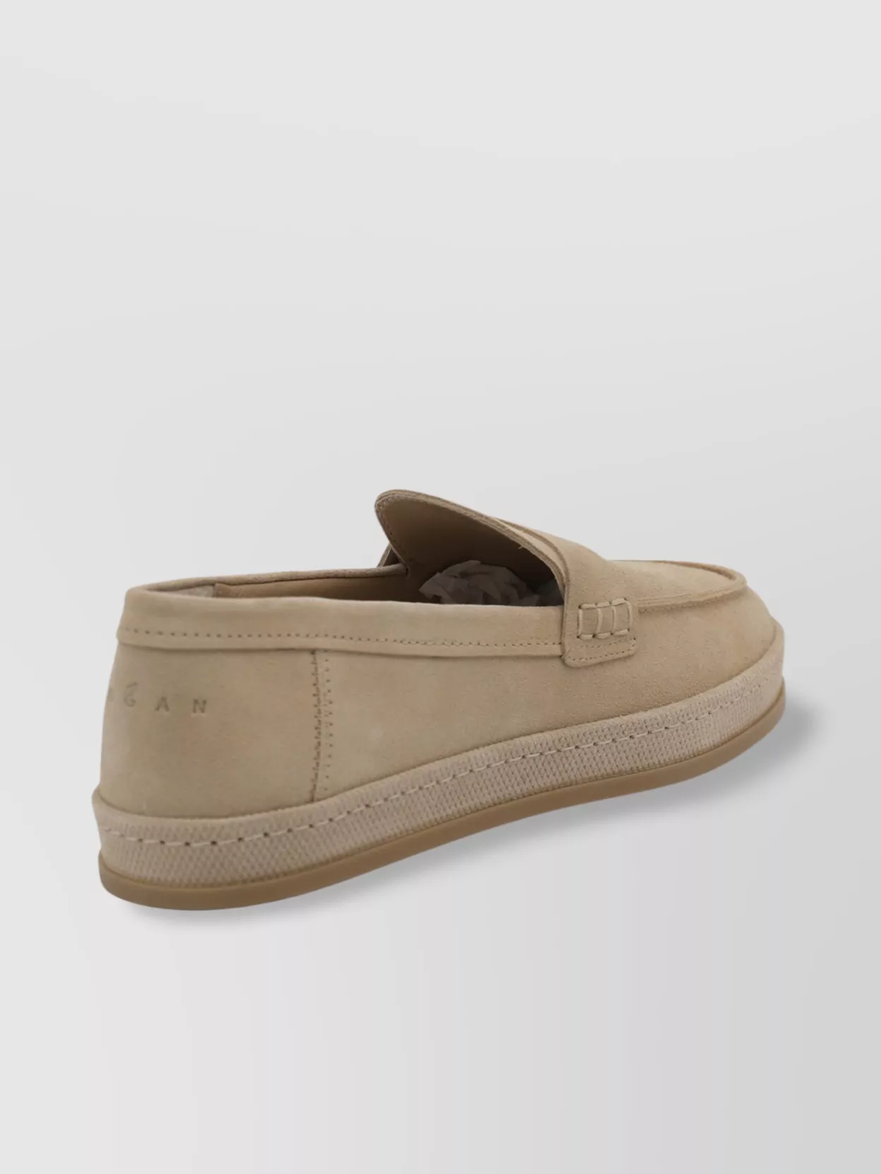 Hogan Loafers With Rubber Sole And Suede Finish
