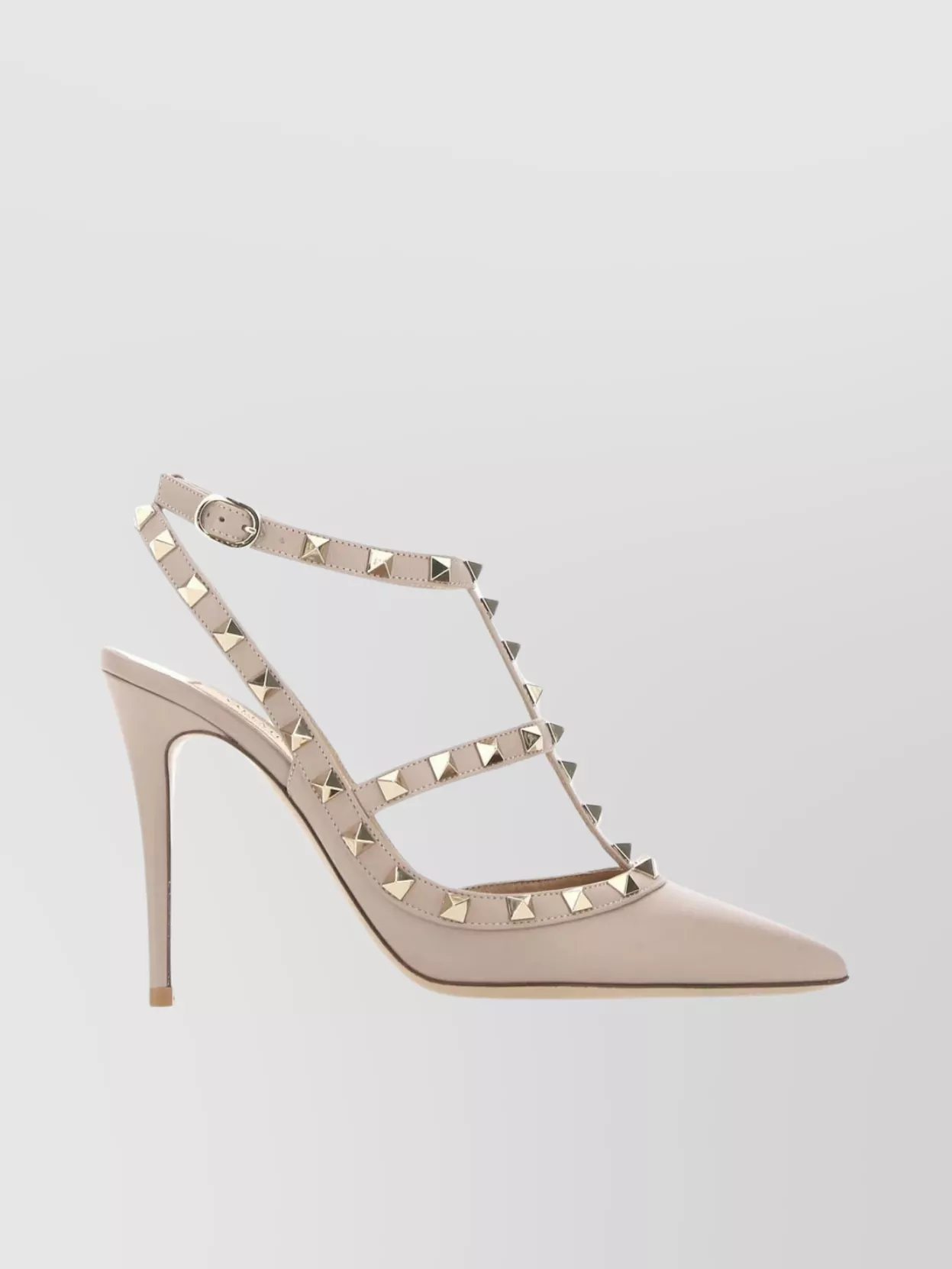 Shop Valentino Leather Pumps With Pointed Toe And Stiletto Heel