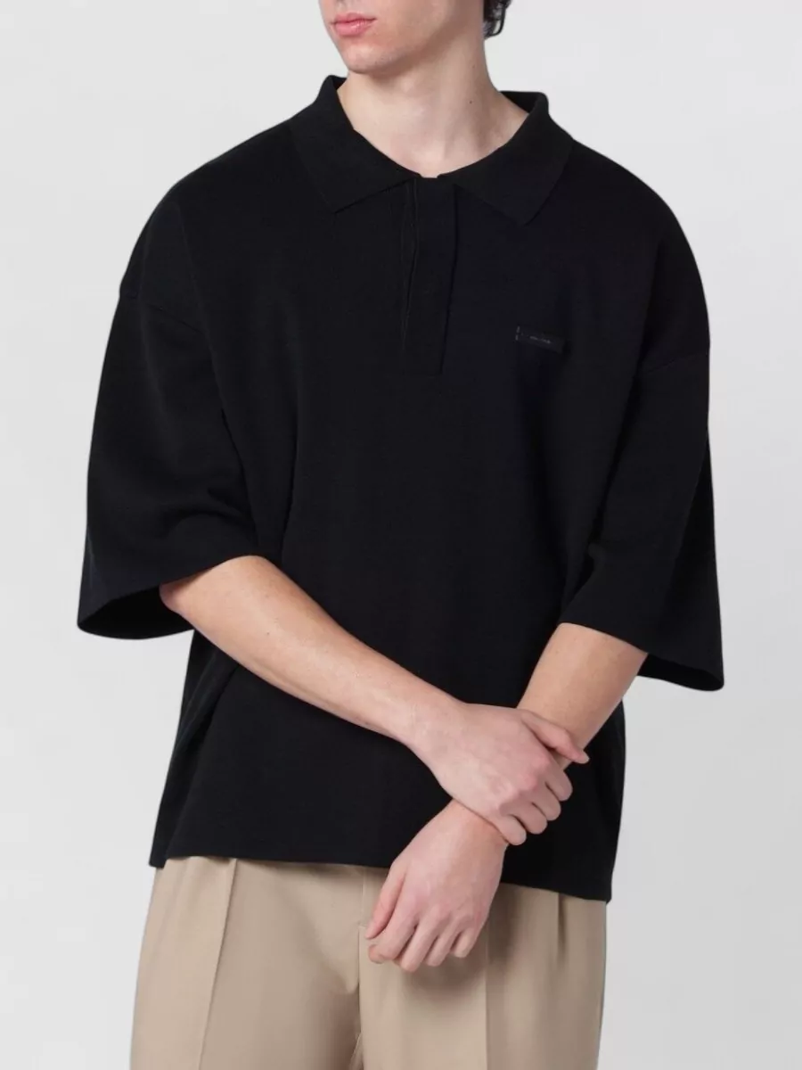 Entire Studios cotton long-sleeve polo t-shirt