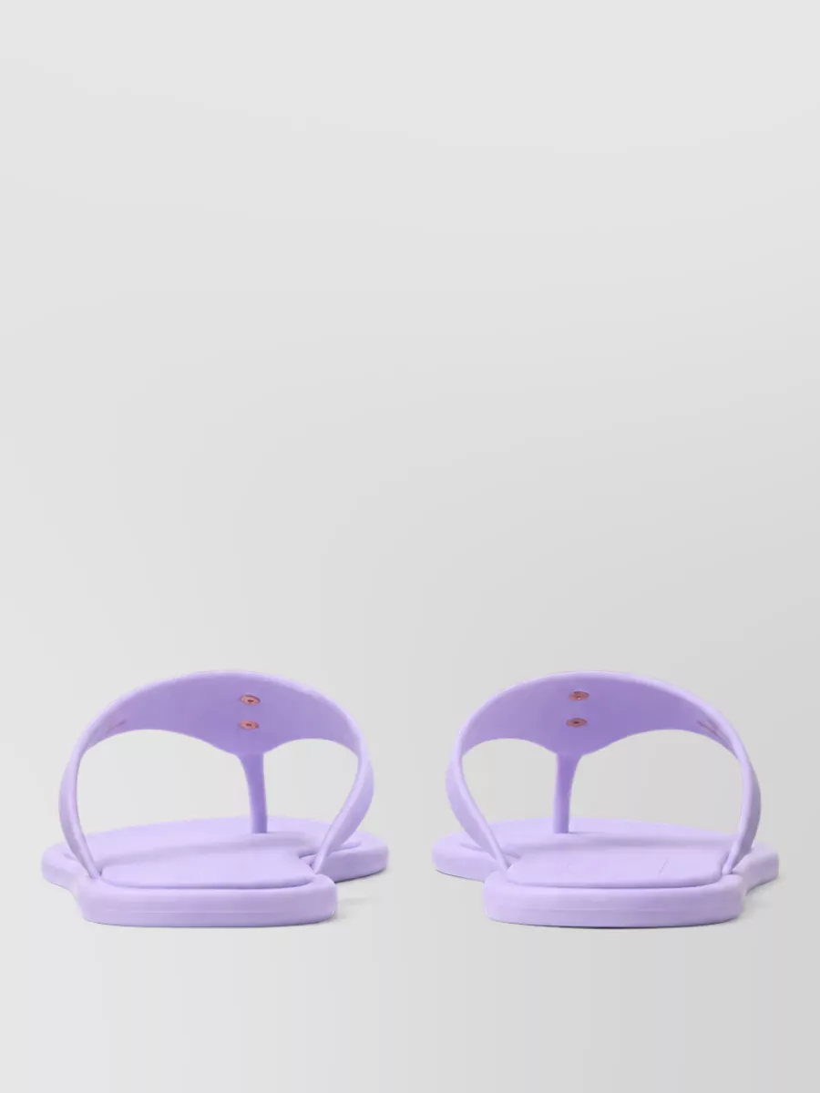 Versace Rubber T-Strap Slides