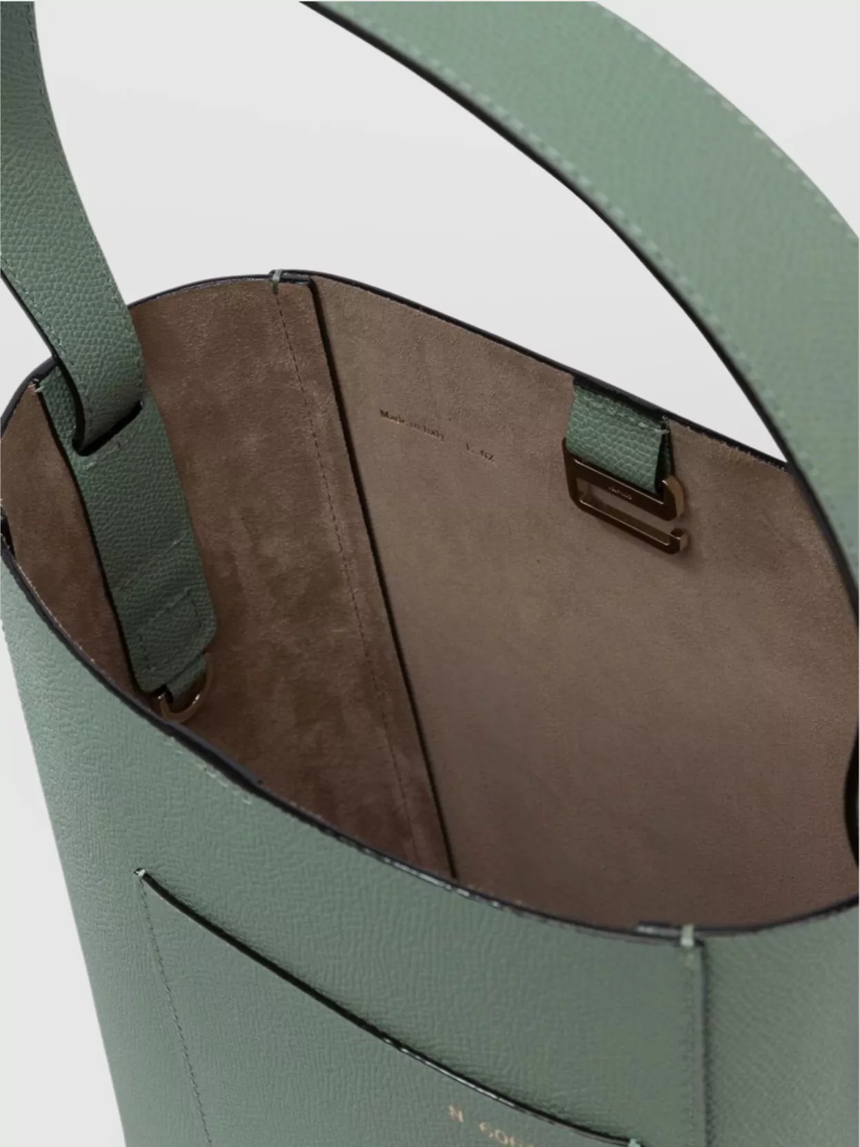 Valextra Bucket Bags With Front Pocket And Top Handle