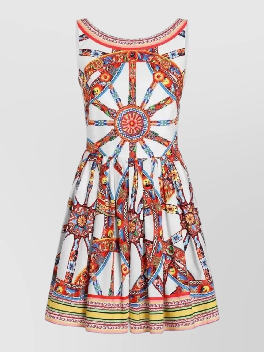 Dolce&Gabbana Cotton printed midi dress