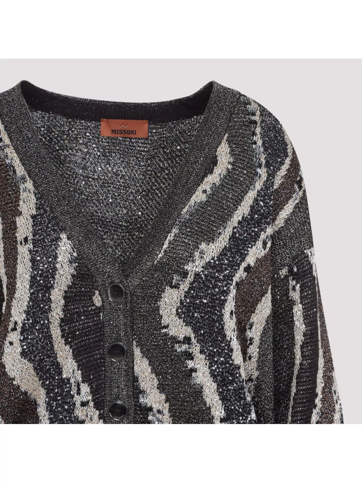 Missoni Buttoned Cardigan Waved Pattern