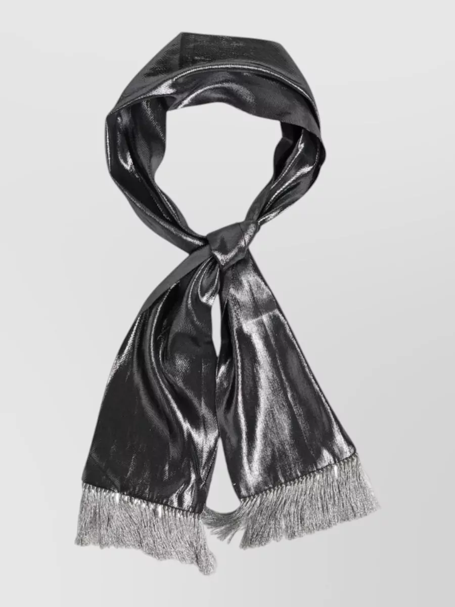 Dolce&Gabbana silk fringed scarf