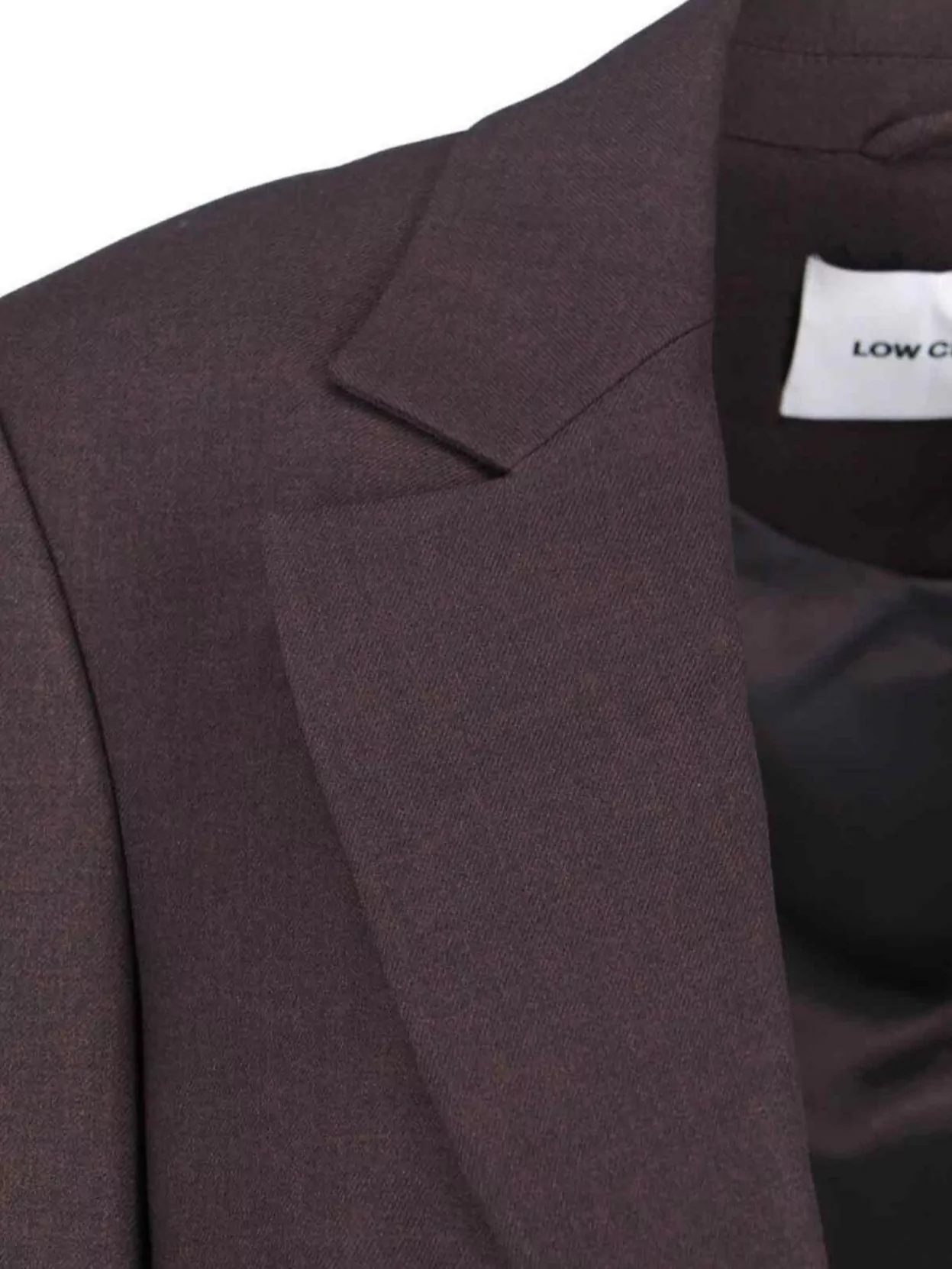 Low Classic Tailored Blazer With Notch Lapel And Pockets