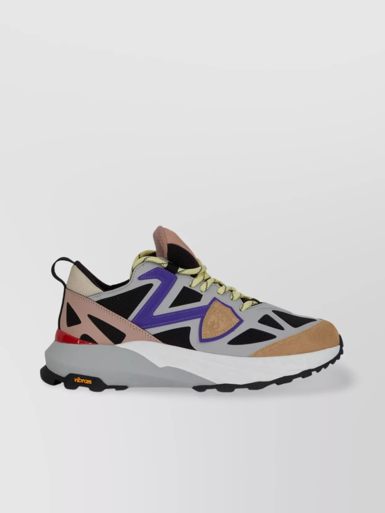 PHILIPPE MODEL MESH AND SUEDE SNEAKERS WITH VIBRAM SOLE