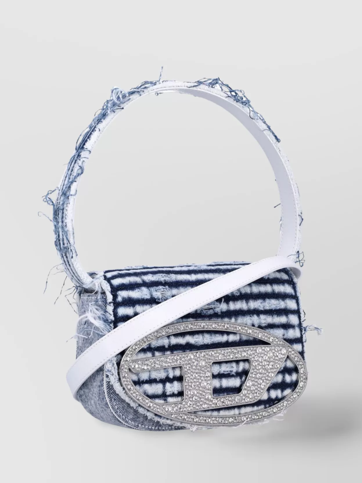 Diesel Bleached Denim Shoulder Bag