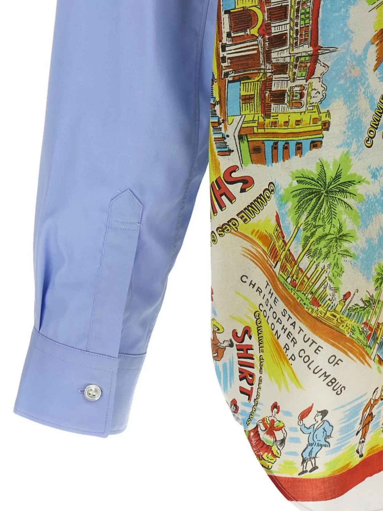 Comme Des Garçons Graphic Print Long Sleeve Button-Down Shirt