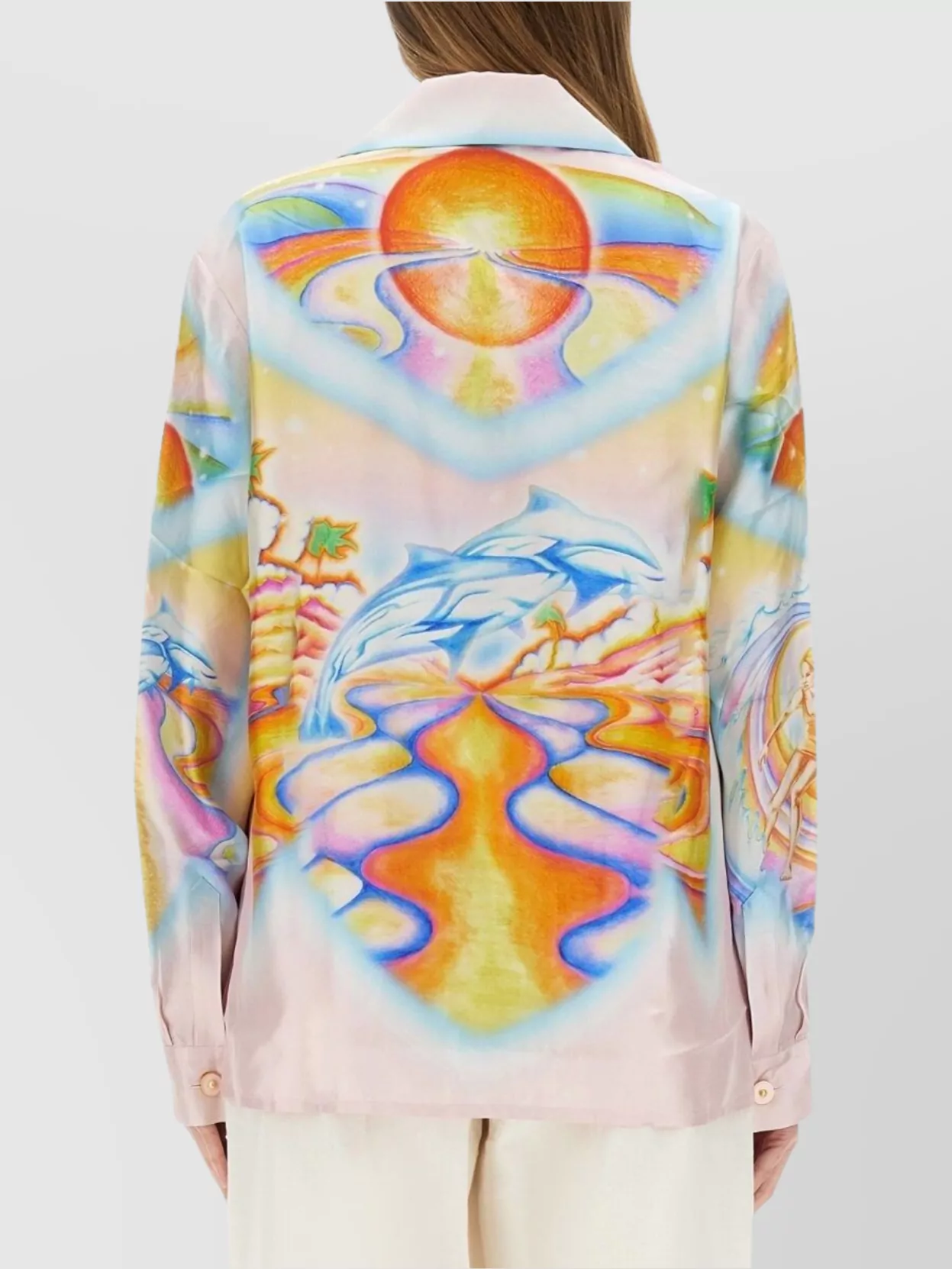 Casablanca "Psychedelic Nirvana" Collared Pocket Shirt