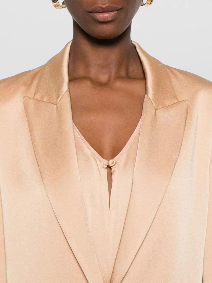 Forte Forte Tailored Blazer Jacket Peak Lapels Buttons