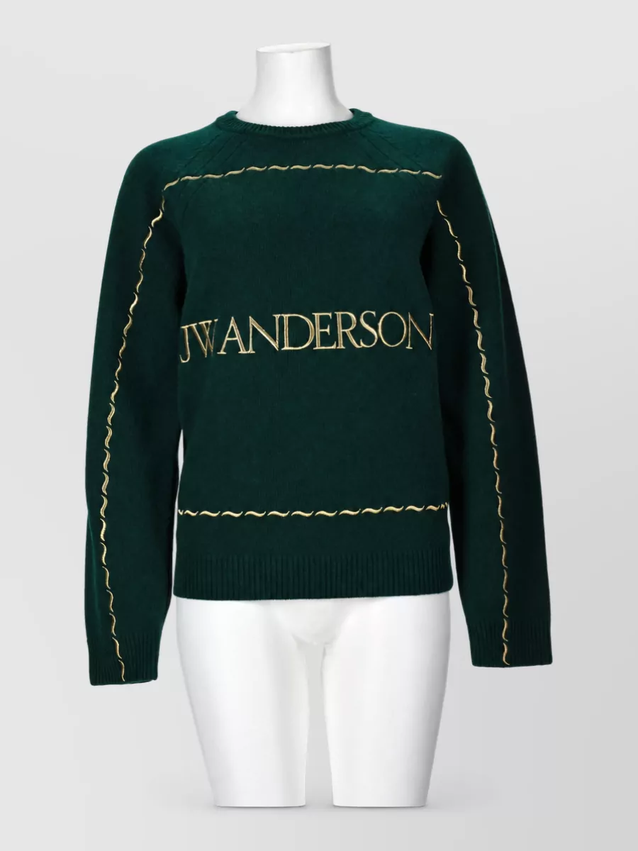 JW Anderson wool logo-embroidered jumper