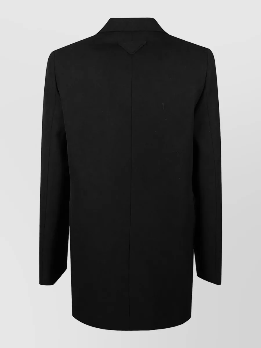 Prada Gabardine Single Breasted Coat