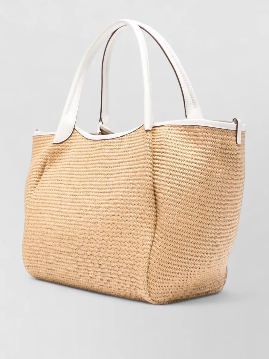 Emporio Armani Medium Woven Tote Bag
