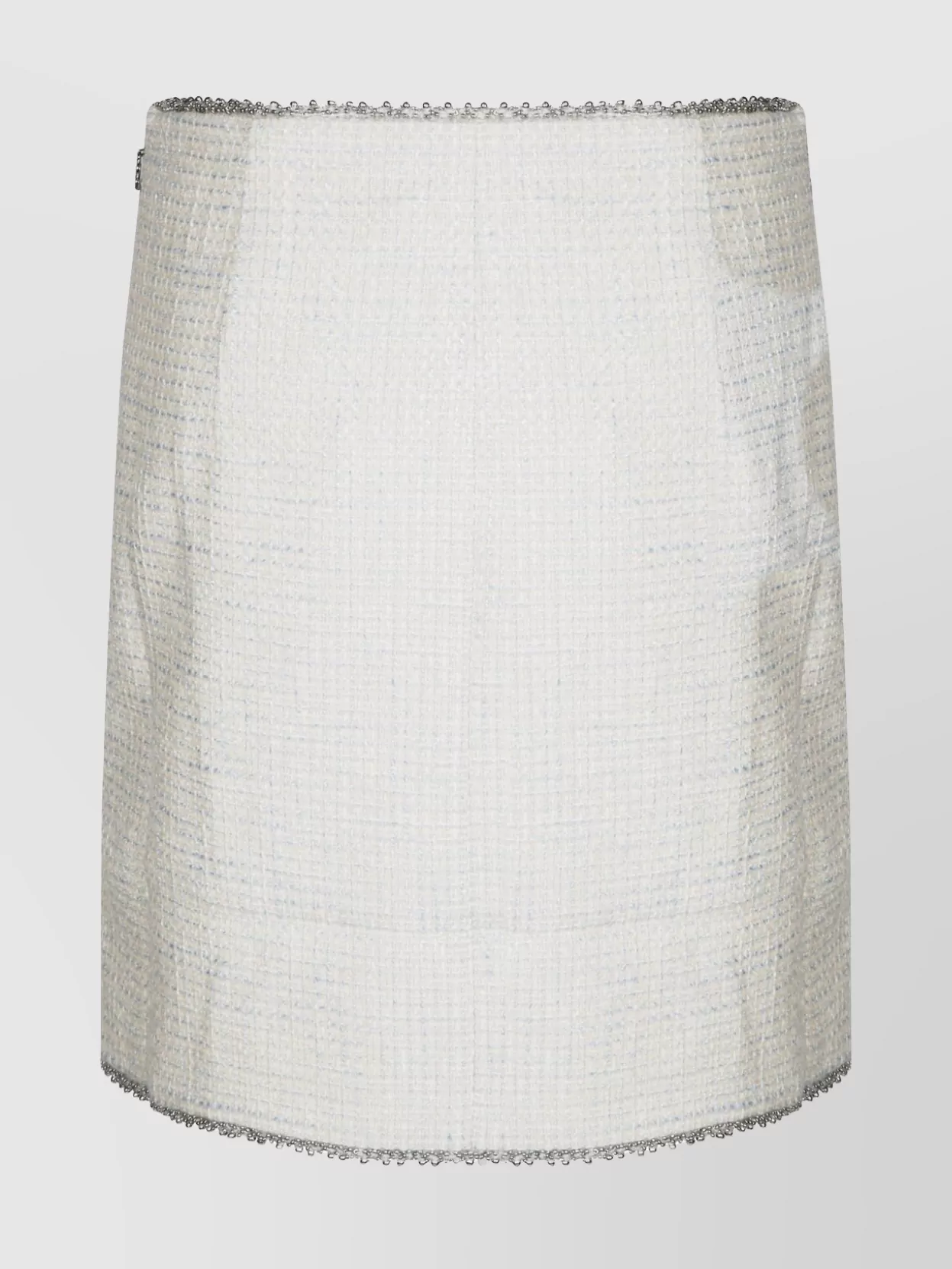 ROTATE BIRGER CHRISTENSEN BOUCLE MINISKIRT TEXTURED EMBELLISHED TRIM