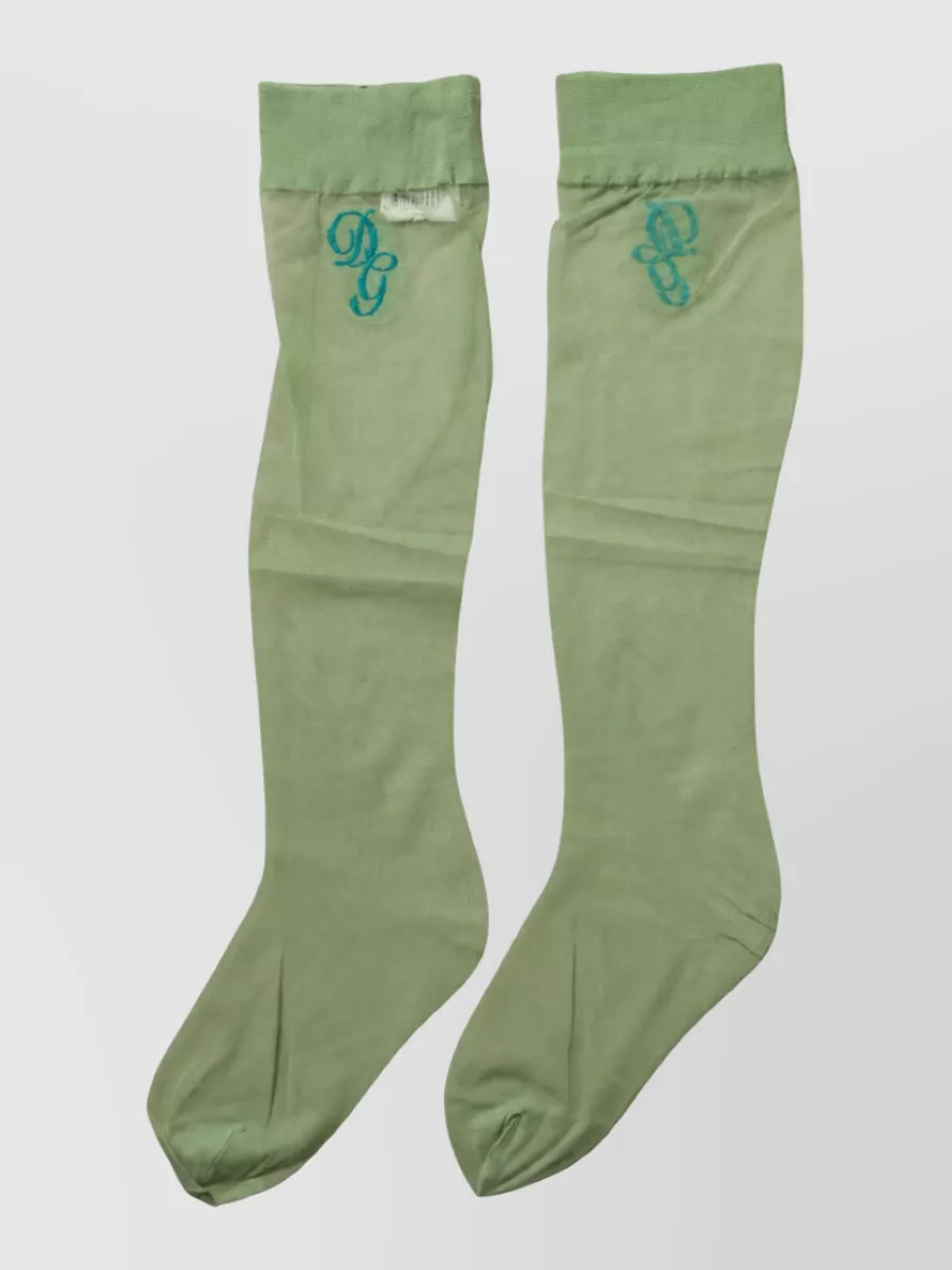Dolce&Gabbana sheer knee-high socks