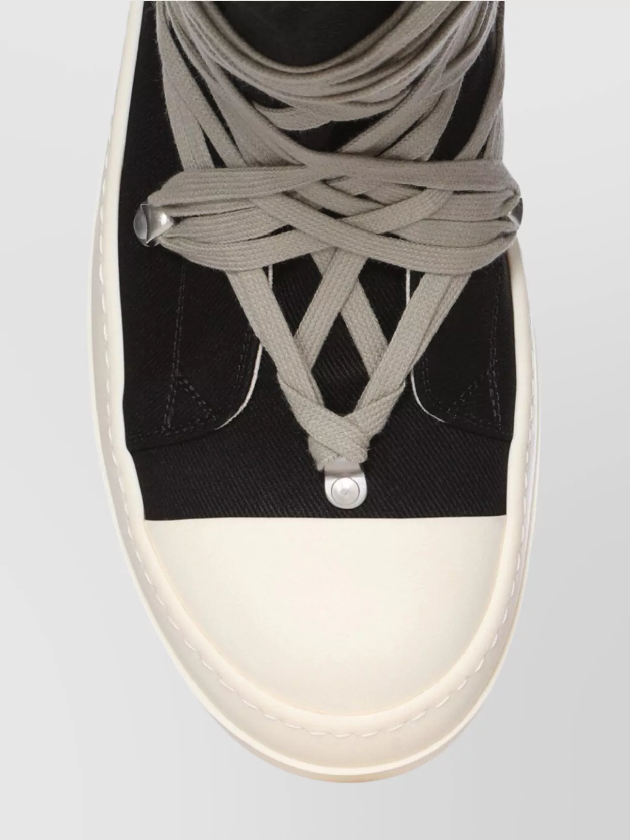 Rick Owens Drkshdw Denim High-Top Sneakers Shark-Tooth Caps