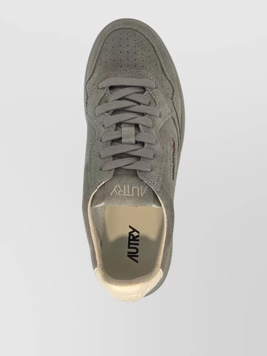 Autry Suede Leather Low-Top Sneakers