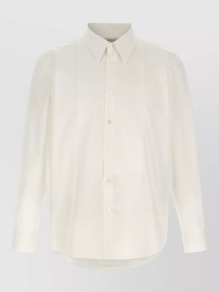 Saint Laurent cotton plastron shirt