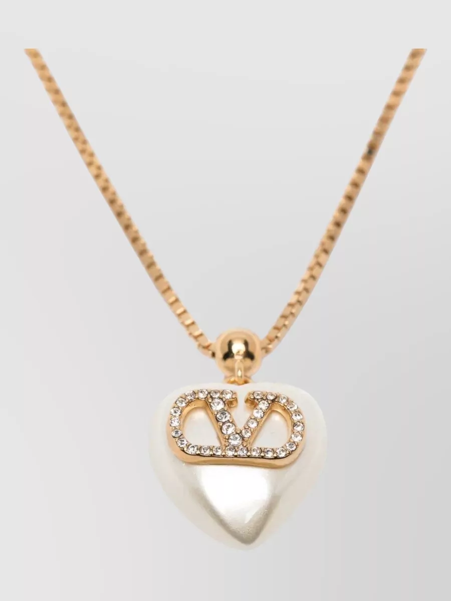 Valentino Garavani Crystal Pearl Necklace