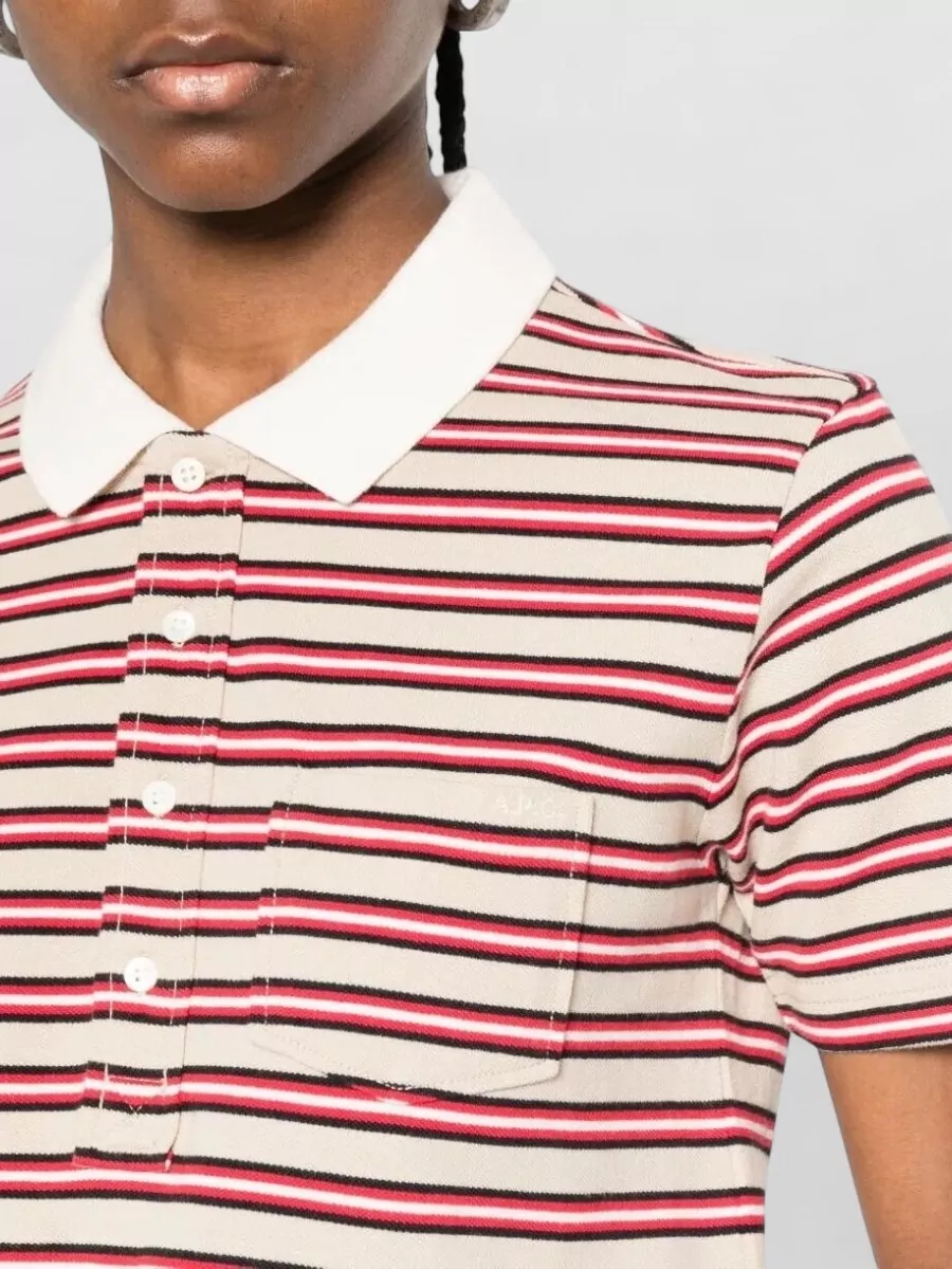 A.p.c. Striped Polo Shirt