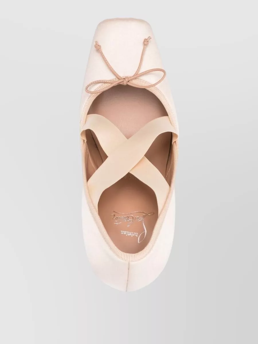 Christian Louboutin Satin Bow Strap Pumps