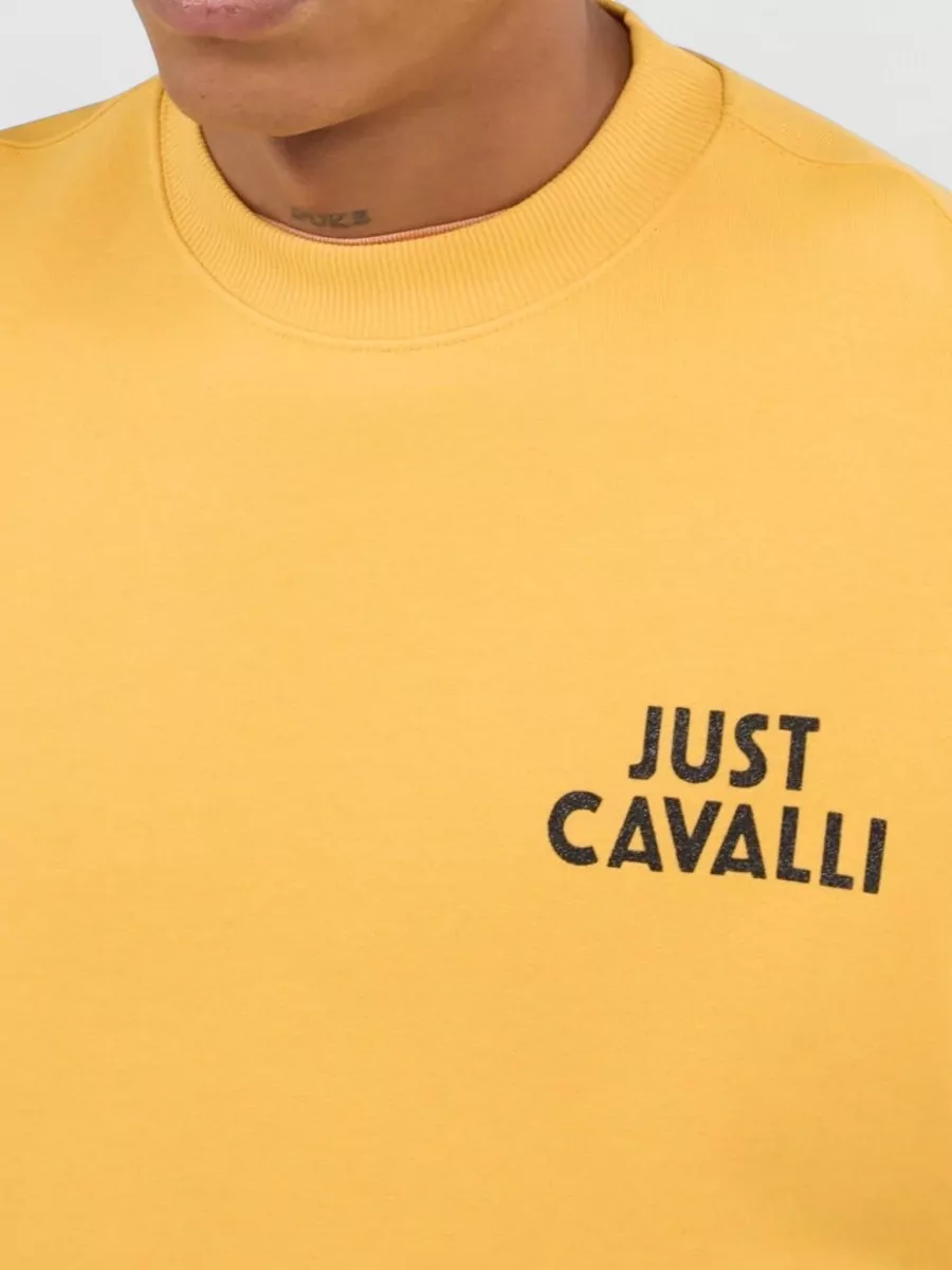 Just Cavalli Logo Graphic Print Long Sleeve Sweatshirt