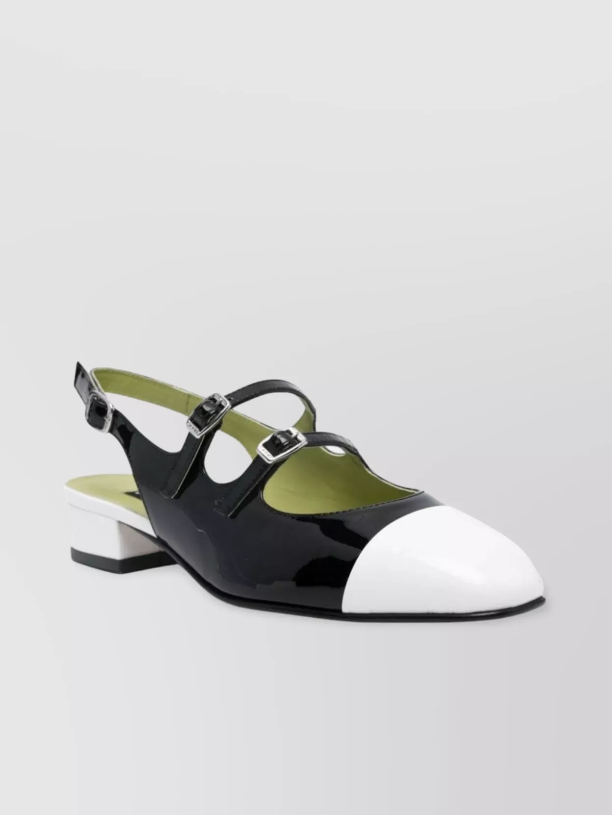 Carel Paris Apricot Patent Slingback Ballet Flats