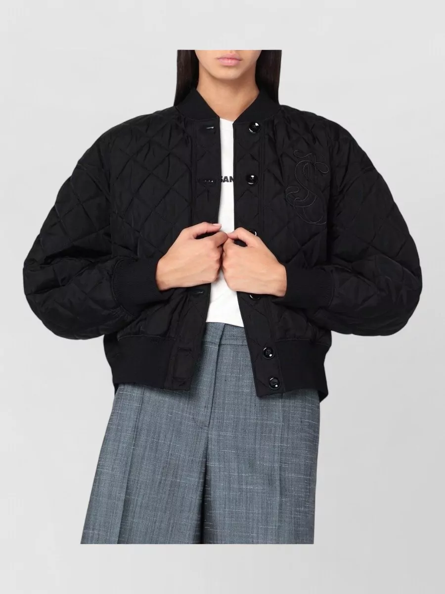 Jil Sander Quilted bomber jacket