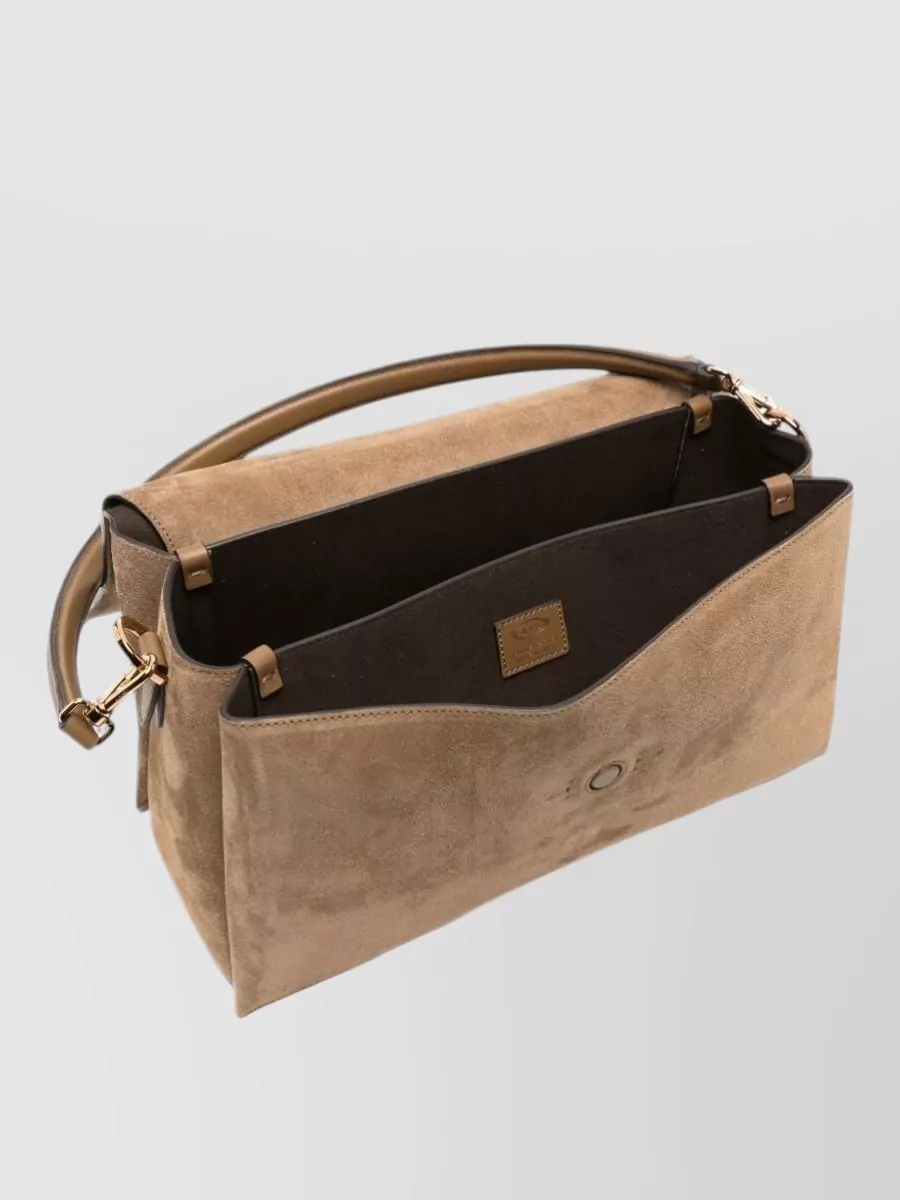 Tod's T Timeless Suede Clutch Bag