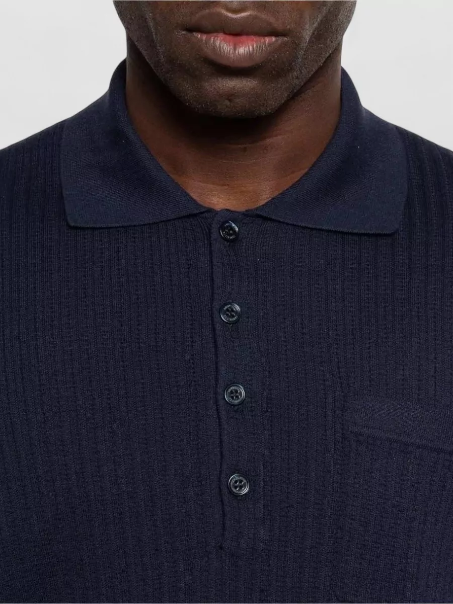 Brunello Cucinelli Polo Shirt Short Sleeves Woven Pattern Pocket