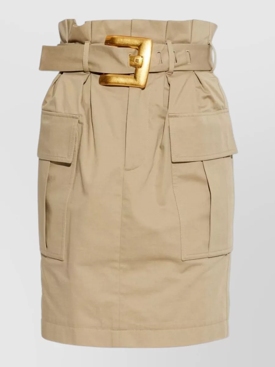 Balmain High-rise knee-length skirt